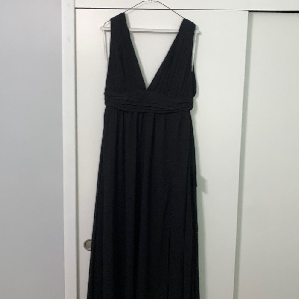 Lulus Heavenly Hues Black Maxi Dress